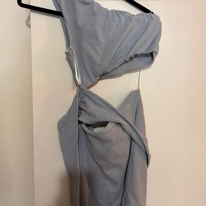 Lovers + friends side tie one shoulder dress